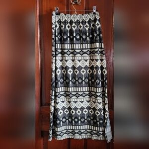 Vintage Notations Maxi Skirt Medium